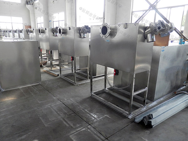 餐廚垃圾埋地式中小型智能型油水分離器隔渣池安裝方案