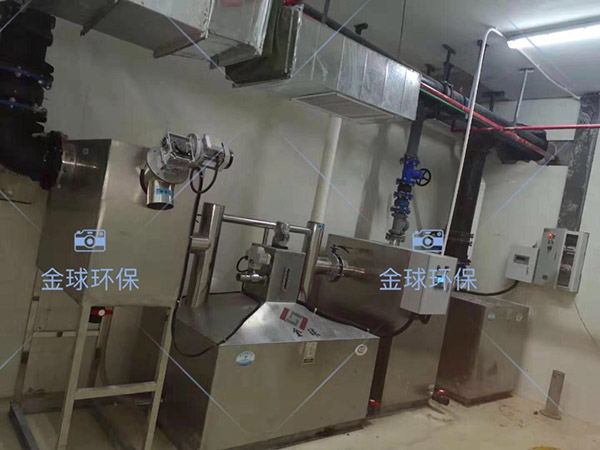 后廚大型地下室自動除渣三相油水分離器使用方法