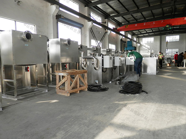 酒店室外大型移動式潲水油水分離器制作方法