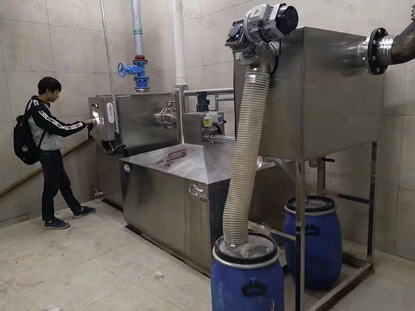單位食堂室內大型自動提升氣浮式油水分離機要多錢
