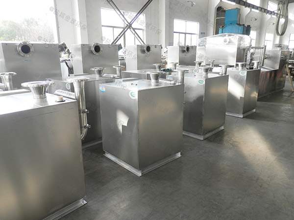 8噸的長寬高餐廚組合式油水分離器技術