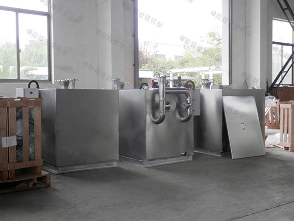 廚房用大型隔油隔渣隔懸浮物隔油全自動提升設備示意圖