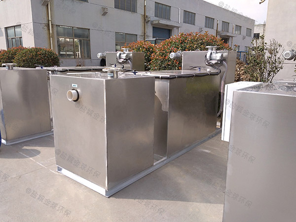 廚房用8噸的長寬高隔懸浮物隔油處理器示意圖