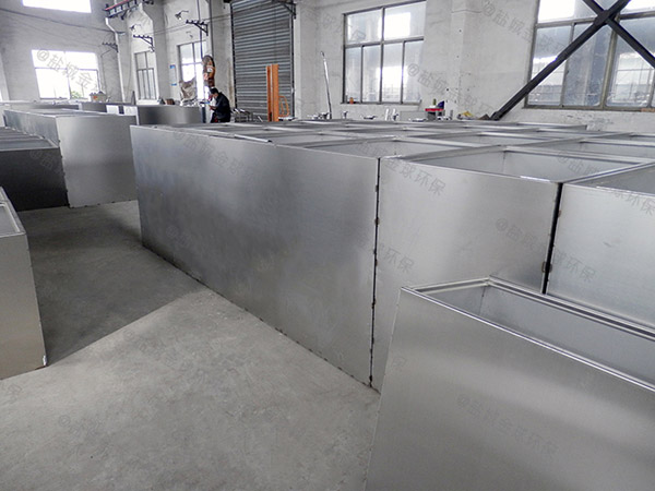 3.5米*1.35米*1.85米餐飲廚房水池泔水排水隔油器改造公司