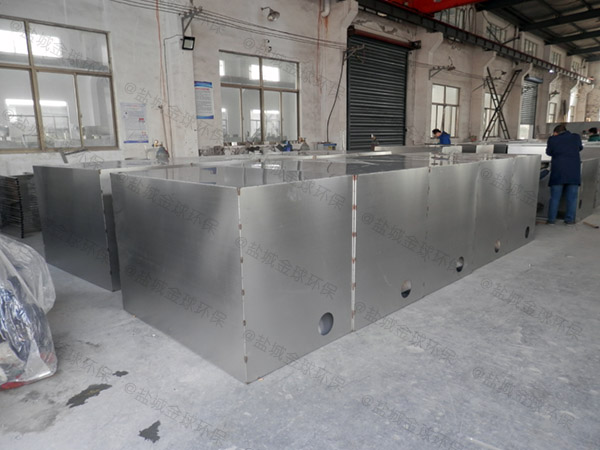 3.5米*1.35米*1.85米餐廳用的室內隔油一體設備工程施工方案