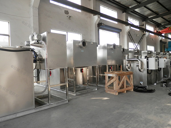餐廳廚房地溝用磚做自動排水垃圾處理器油水分離的型號