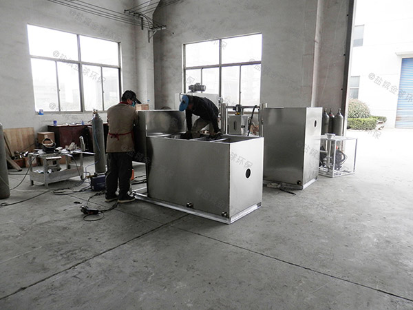 地上式自動餐飲垃圾油水分離處理設備施工圖